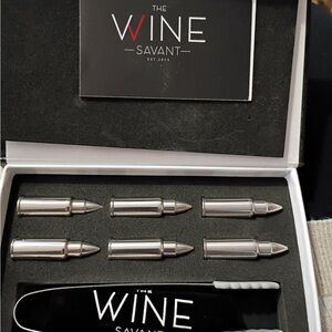 The Wine Savant Bullet Shaped Whiskey Stones Set